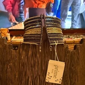 PRIME NYC Black and Gold Bangle